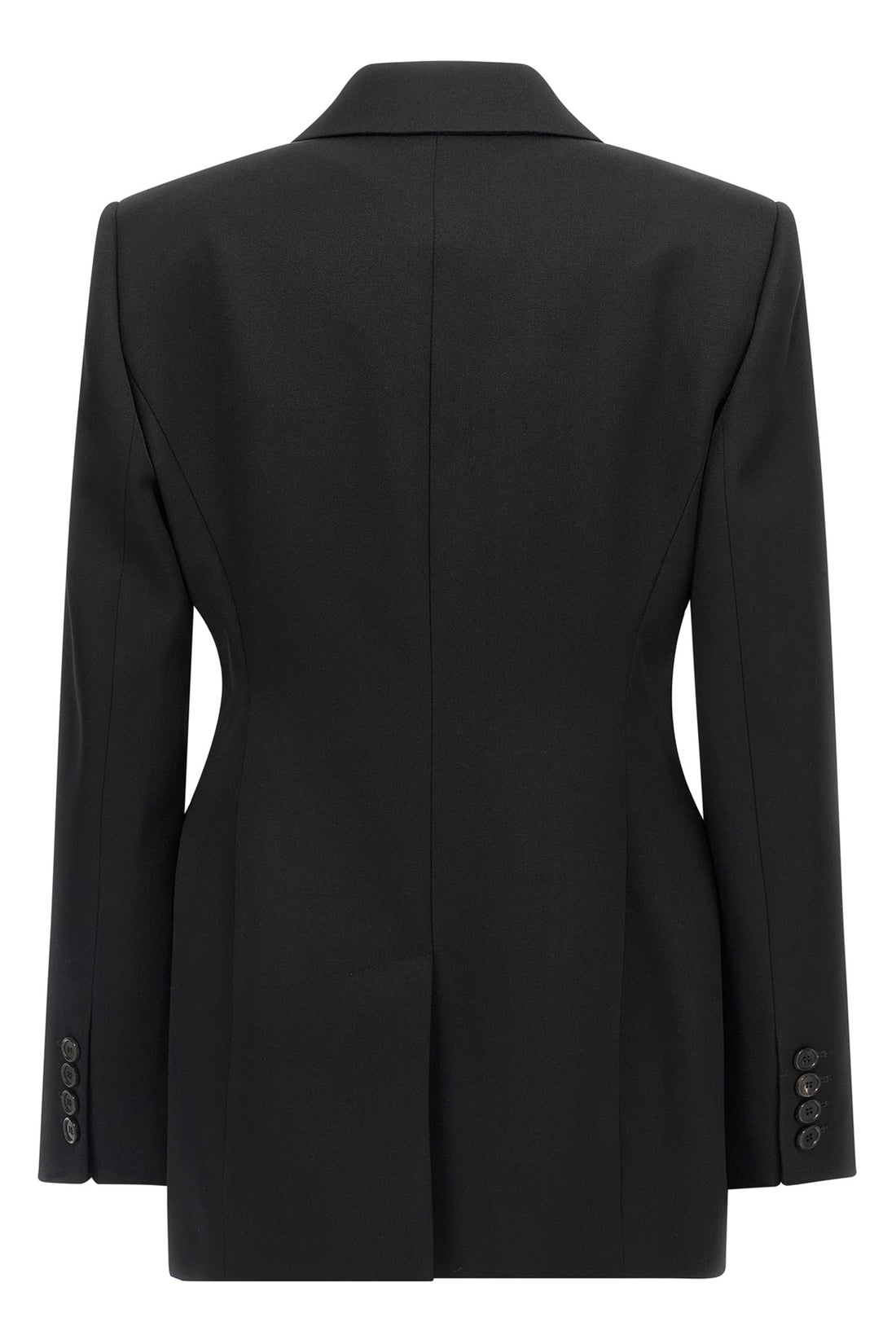 GIVENCHY 34 double-breasted grain de poudre wool blazer