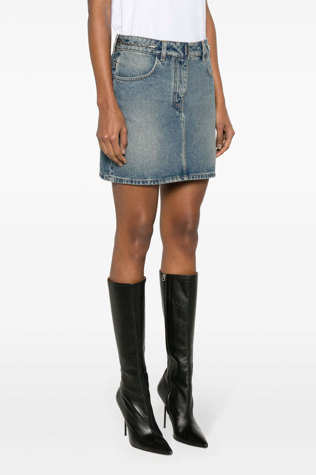 GIVENCHY 36 denim mini skirt