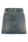 denim mini skirt