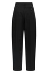 low waist wool pants