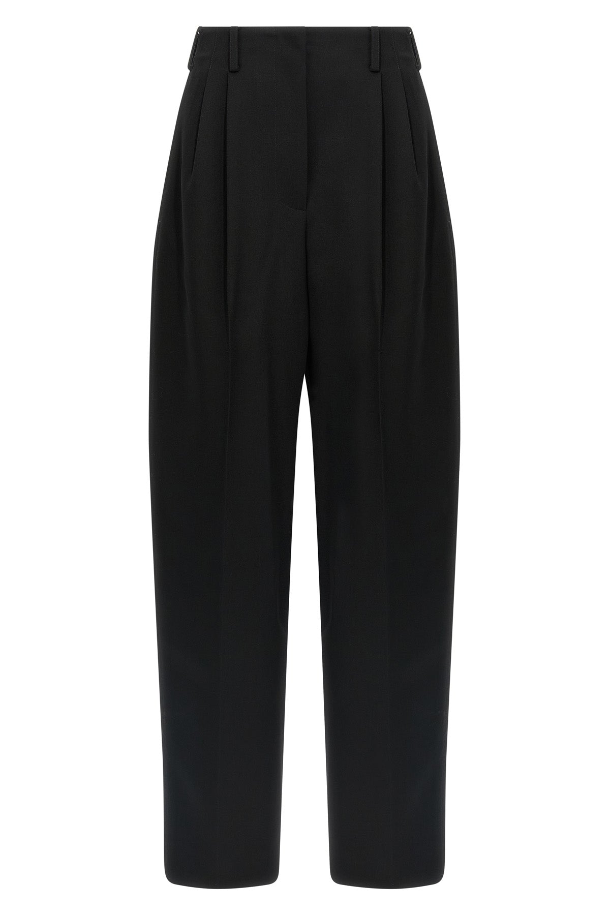 low waist wool pants