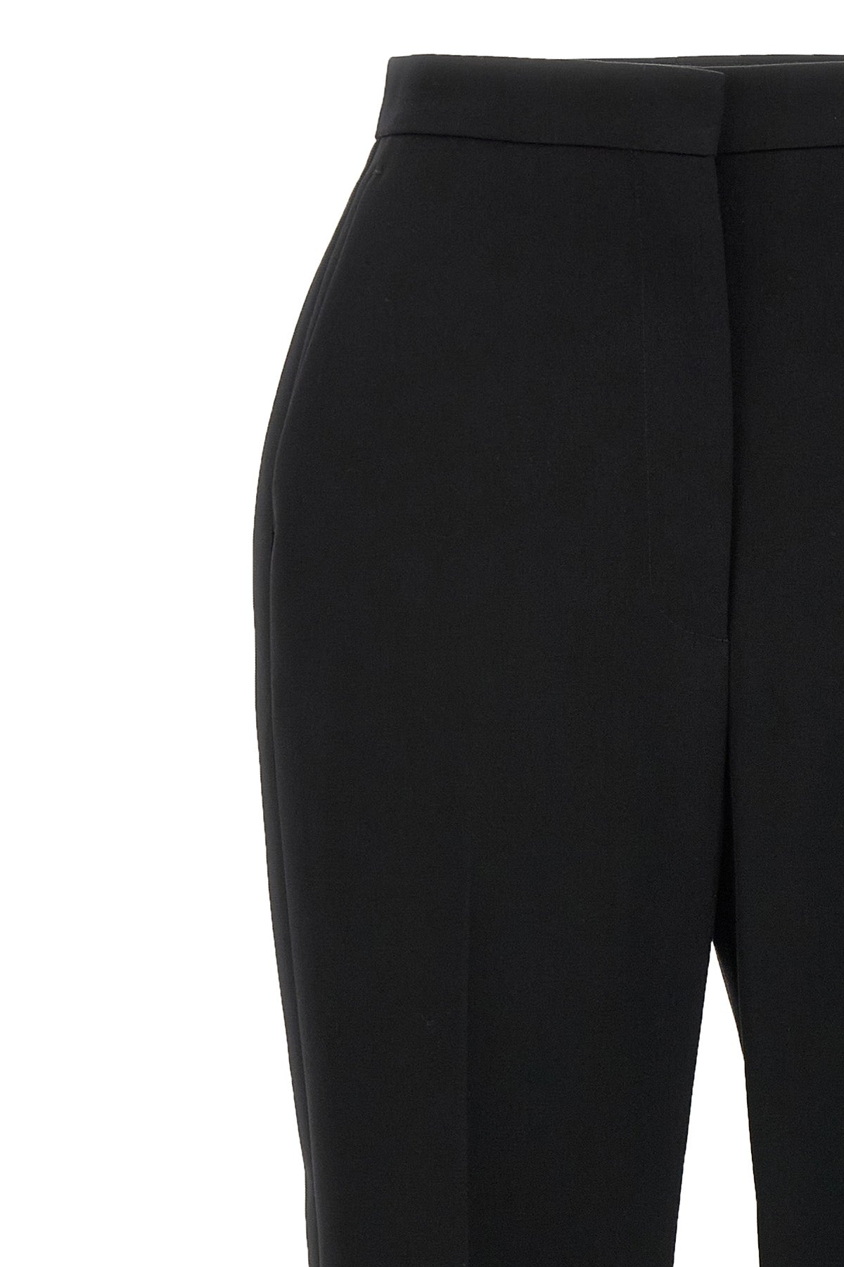 cigarette pants in grain de poudre wool