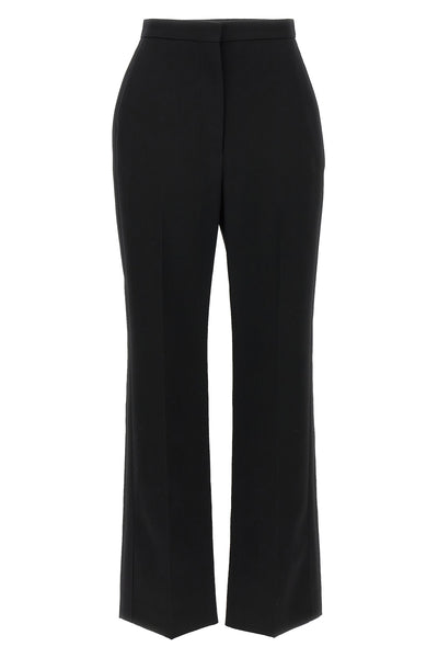 cigarette pants in grain de poudre wool