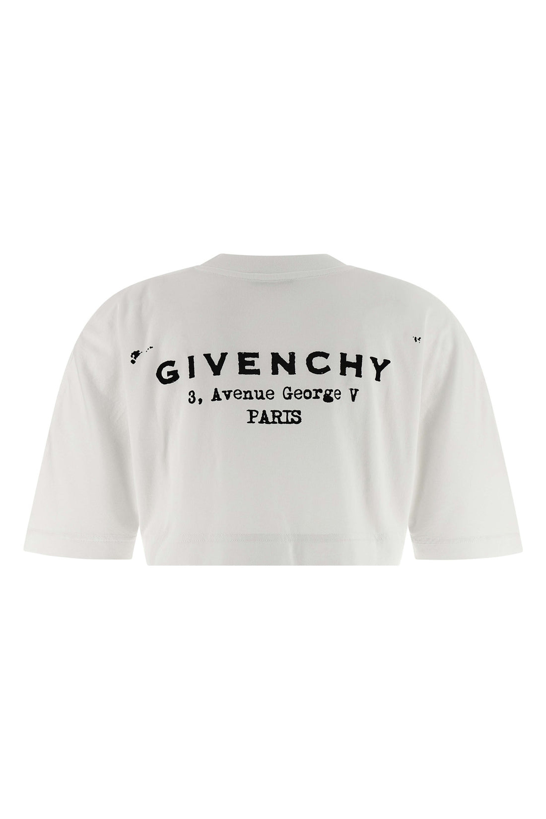 GIVENCHY XS cropped cotton crewneck t-shirt