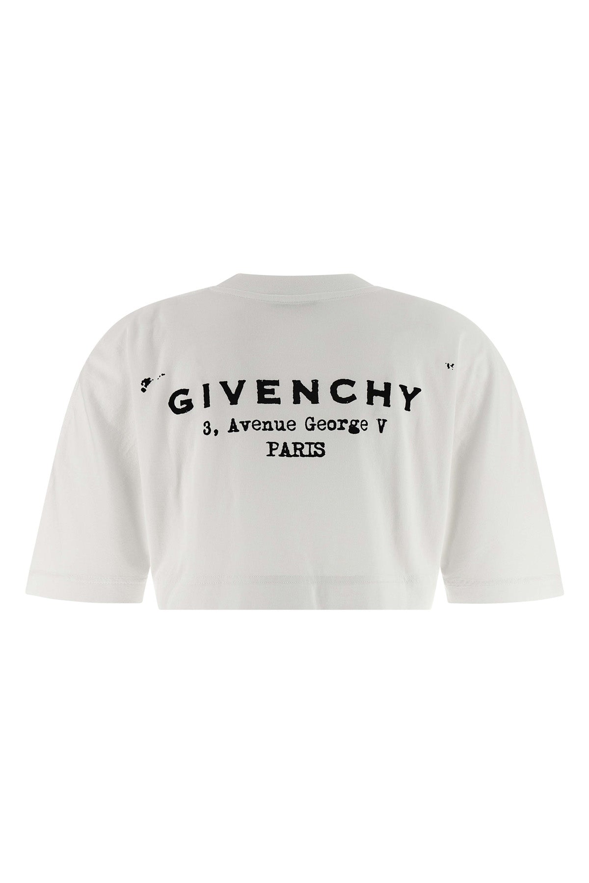 cropped cotton crewneck t-shirt