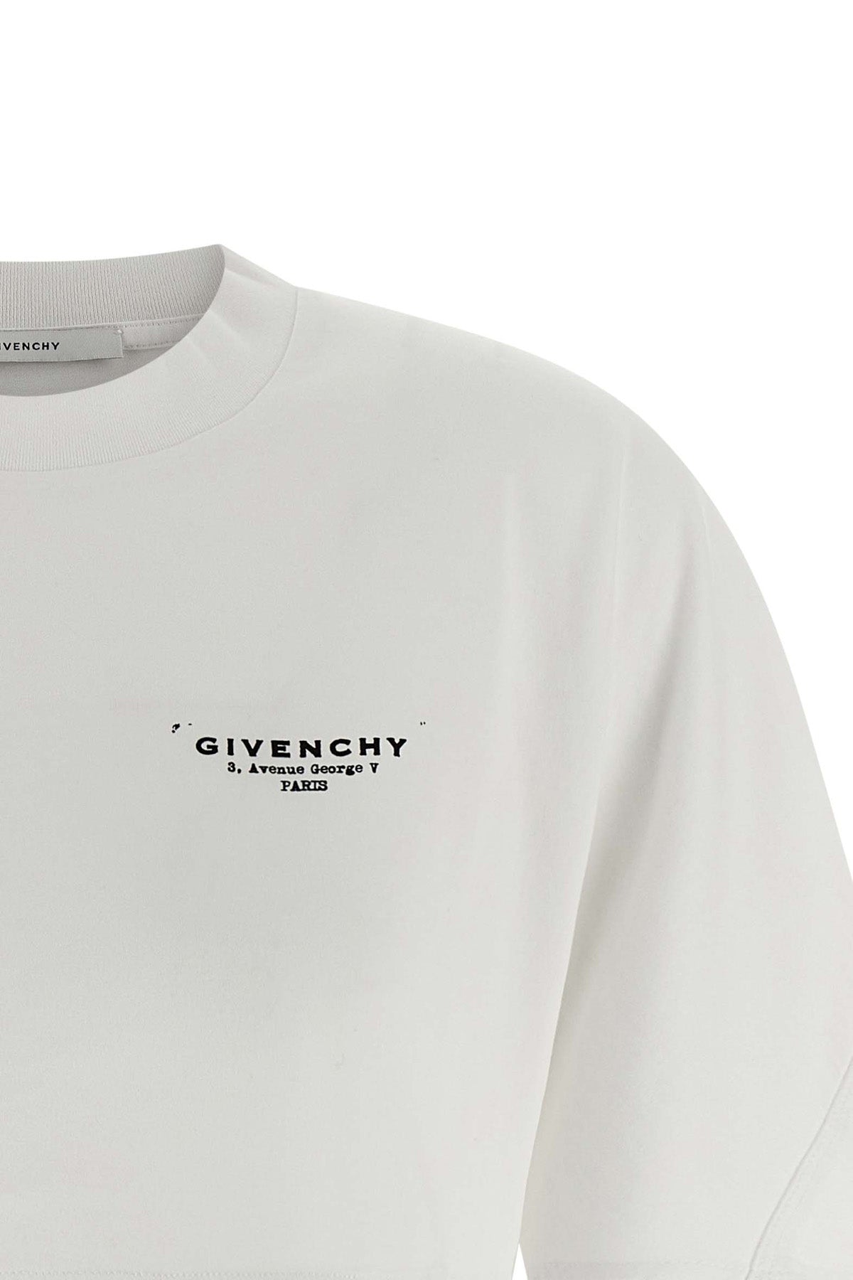 cropped cotton crewneck t-shirt
