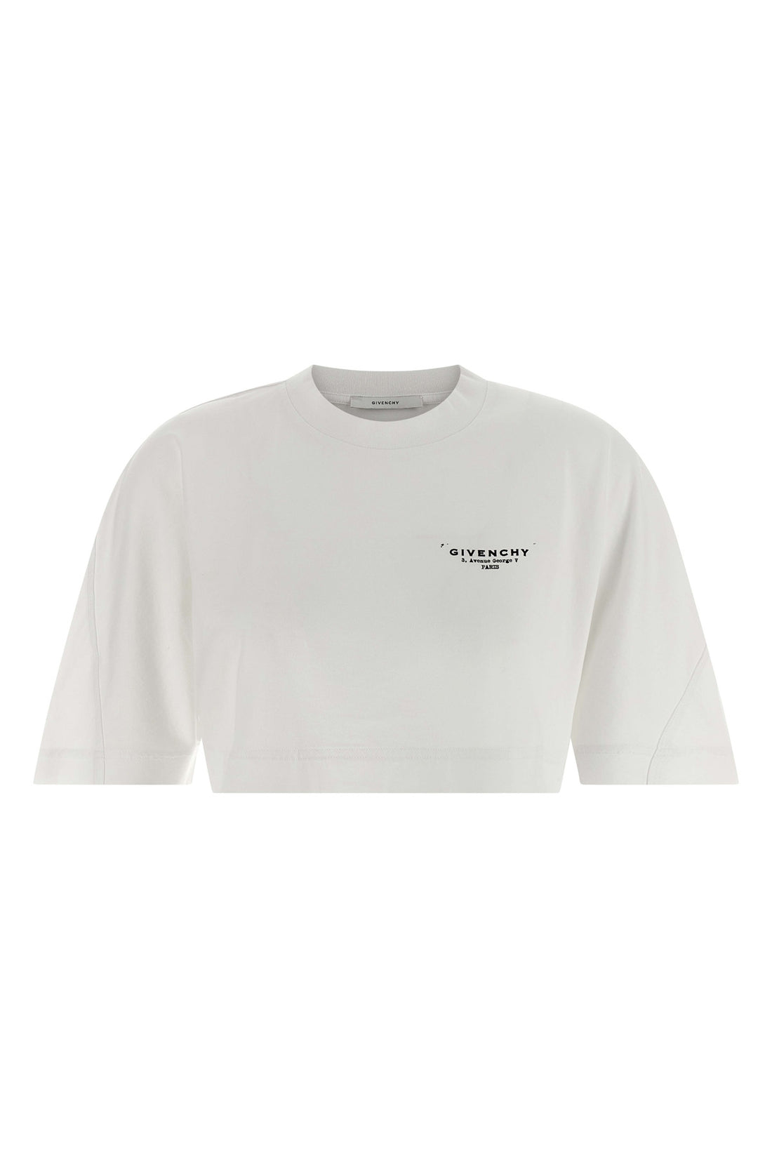 GIVENCHY XS cropped cotton crewneck t-shirt