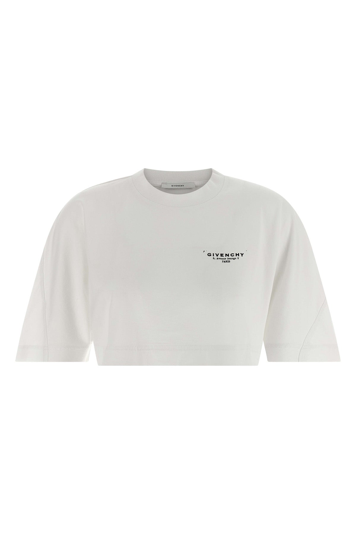 cropped cotton crewneck t-shirt