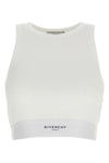 micro ribbed cotton tank top