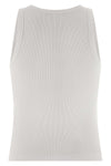 stretch ribbed cotton top