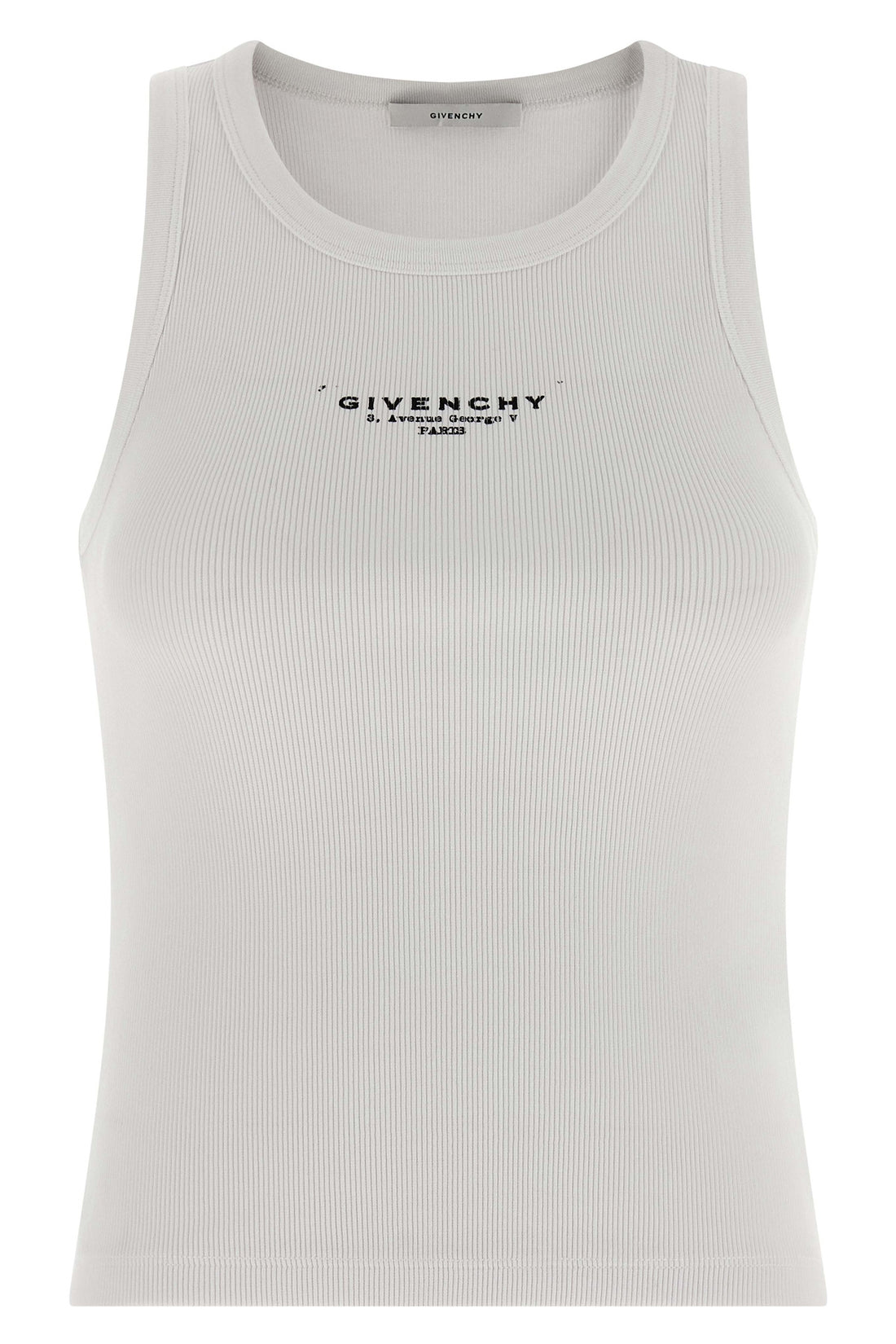 GIVENCHY M stretch ribbed cotton top