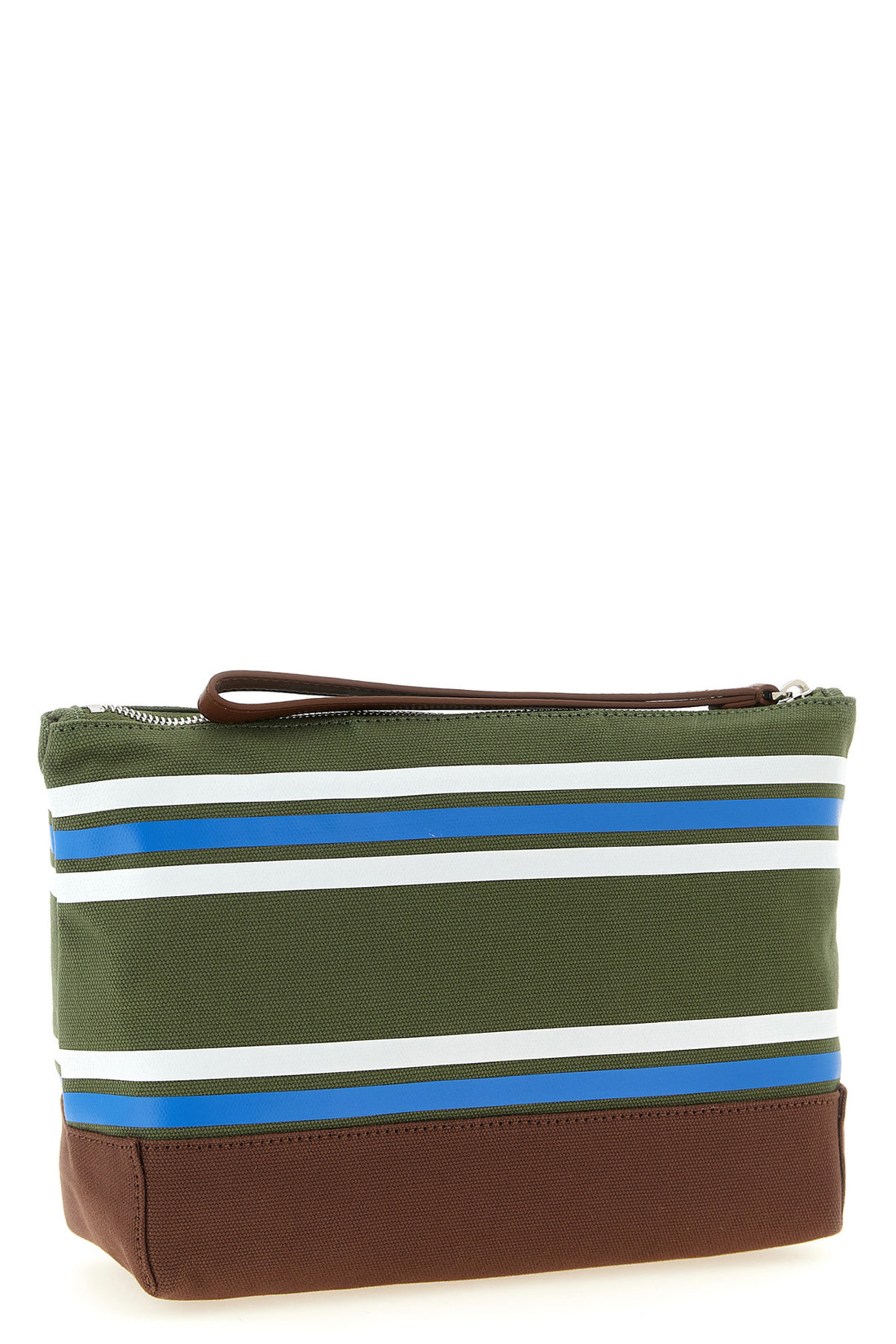 DSQUARED2 OS d2 college striped cotton canvas beauty case
