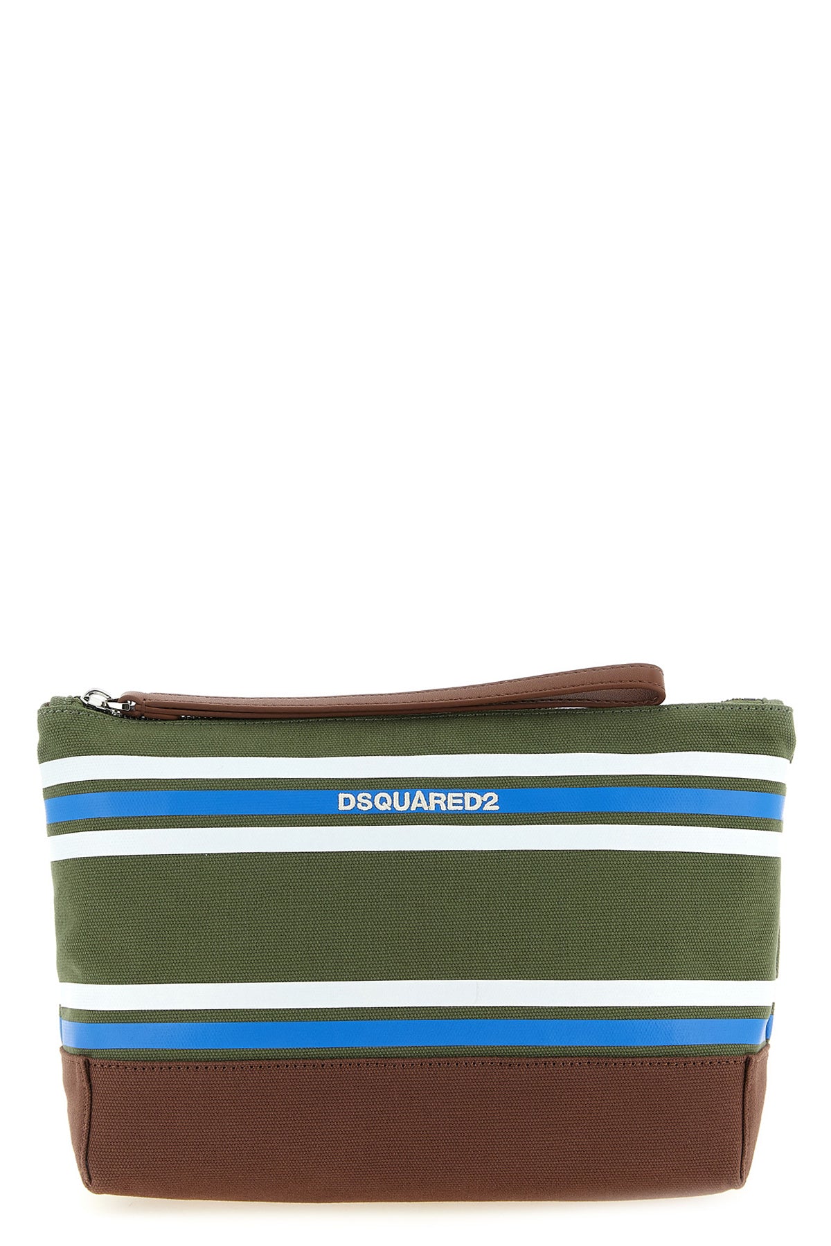 d2 college striped cotton canvas beauty case