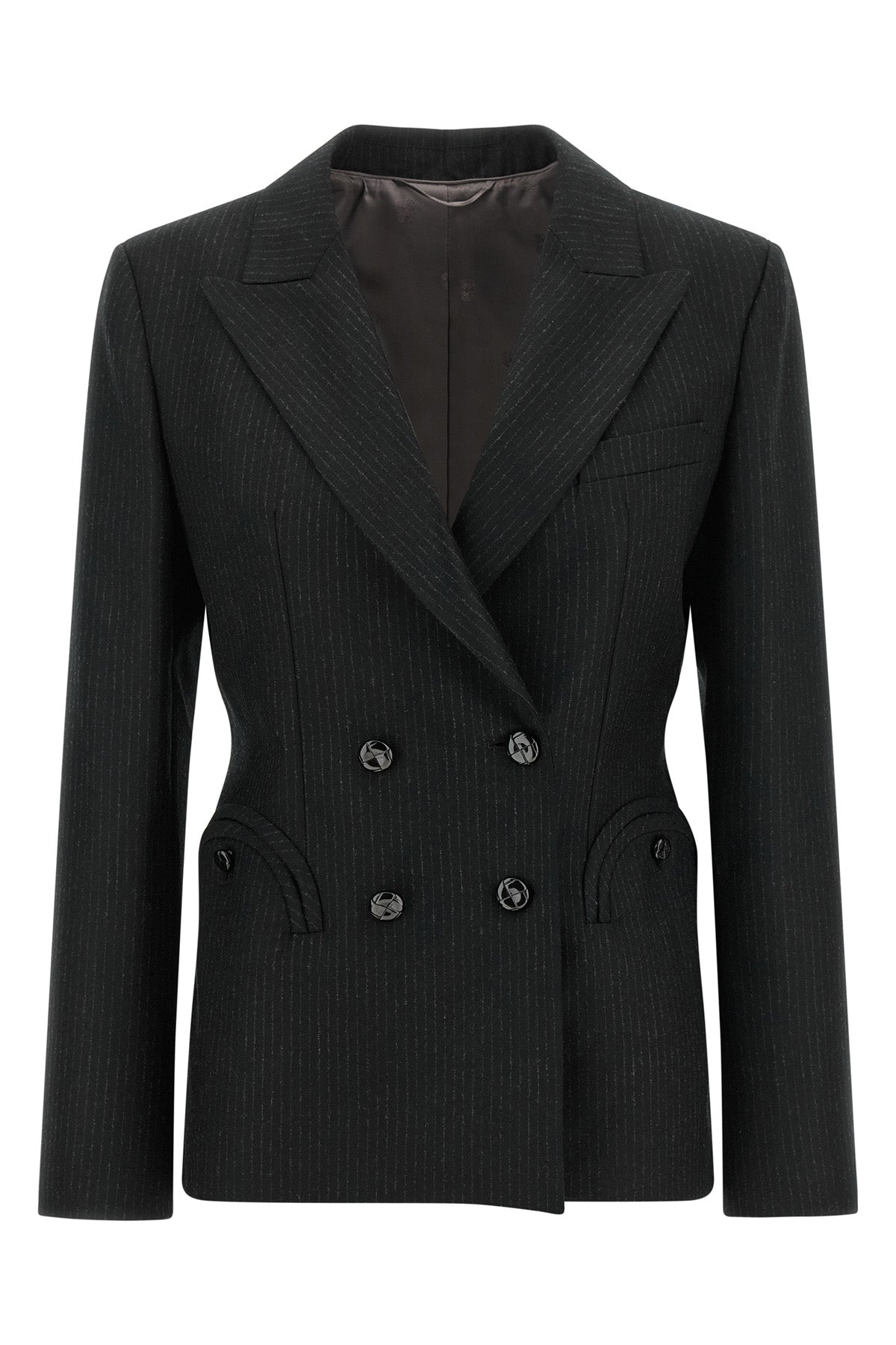 the blazé milano charmer blazer redefines the codes of womens tailoring throu