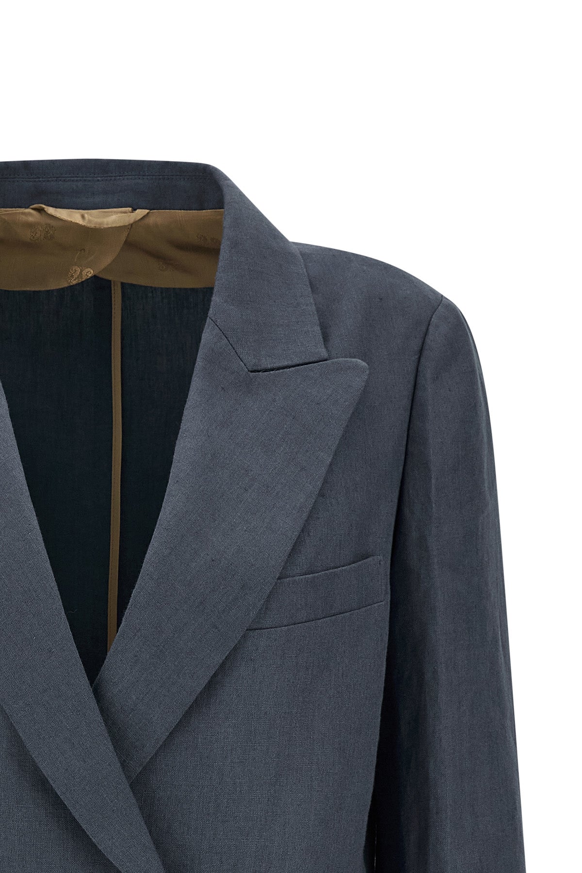 midday sun everyday double-breasted linen blazer