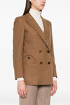 cholita everyday double-breasted wool and cashmere blazer