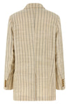 serene everyday striped cotton blend blazer jacket