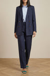 savannah everyday blazer in ultralight silk and linen blend