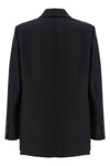 alcanara everynight double-breasted blazer in lightweight virgin wool twill