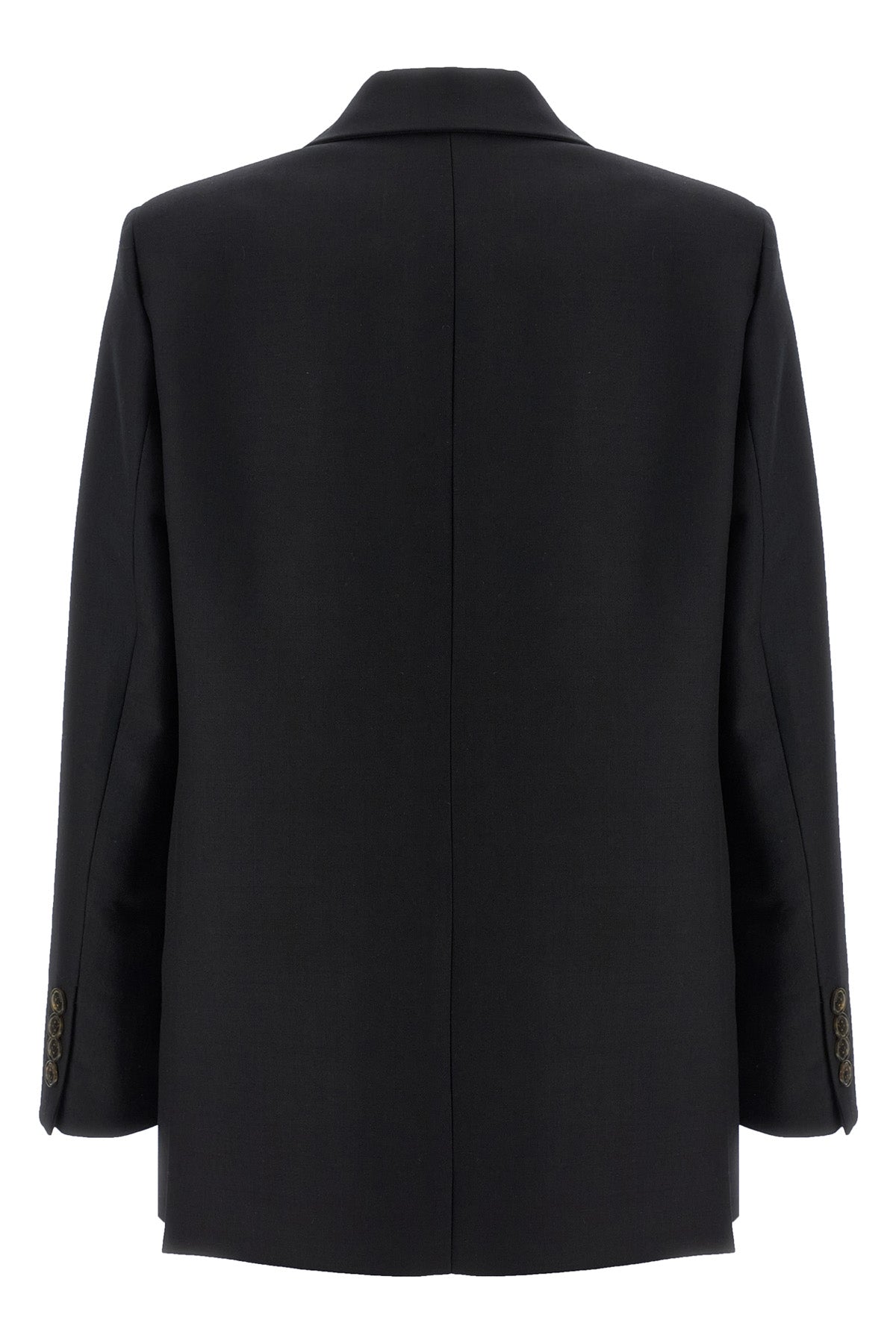 alcanara everynight double-breasted blazer in lightweight virgin wool twill