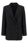 alcanara everynight double-breasted blazer in lightweight virgin wool twill
