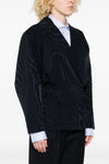 sharewood ares blazer in cotton blend and moiré viscose