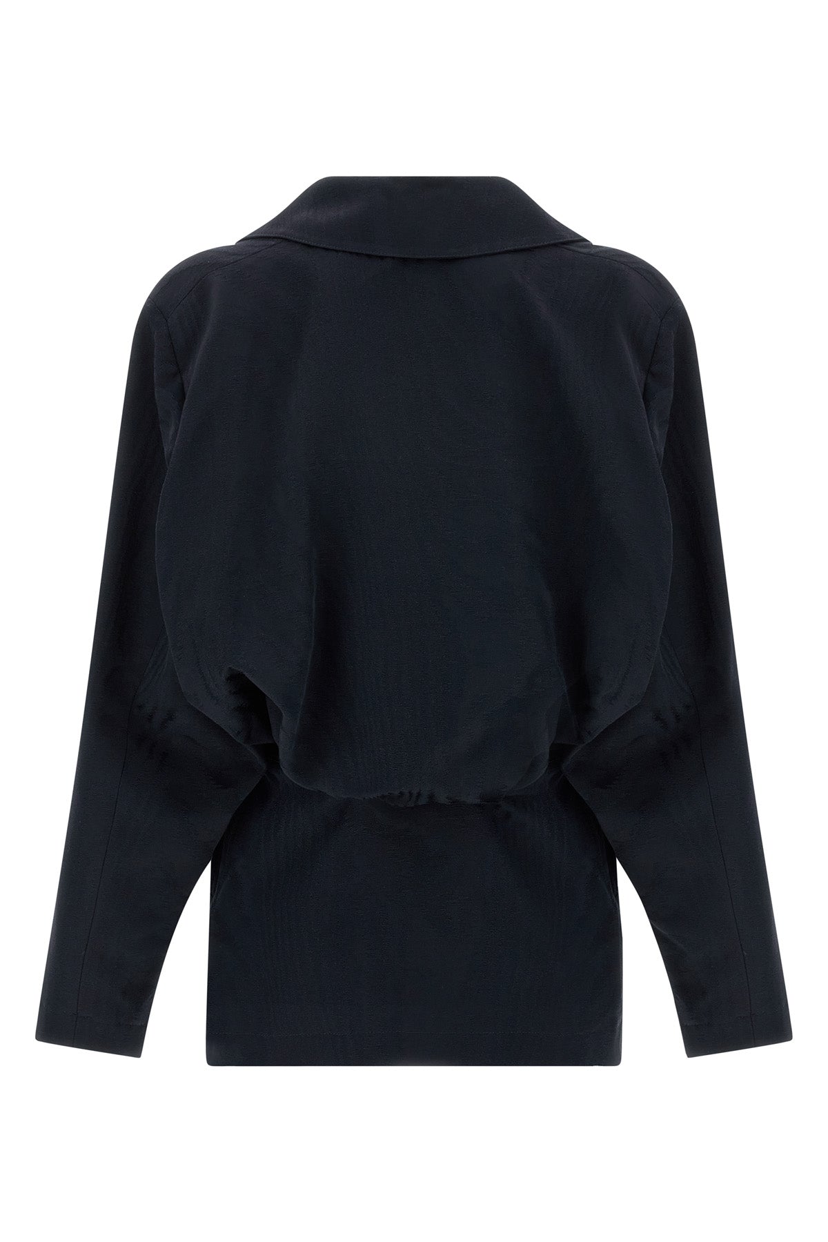 sharewood ares blazer in cotton blend and moiré viscose