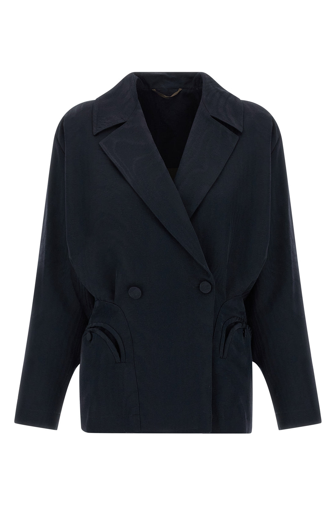BLAZÉ MILANO 0 sharewood ares blazer in cotton blend and moiré viscose