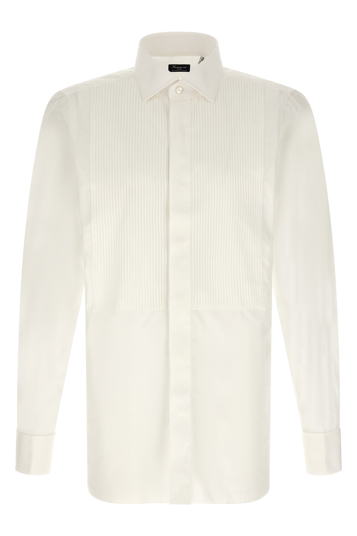 napoli classic tuxedo shirt in fine alumo fabric spun double twisted