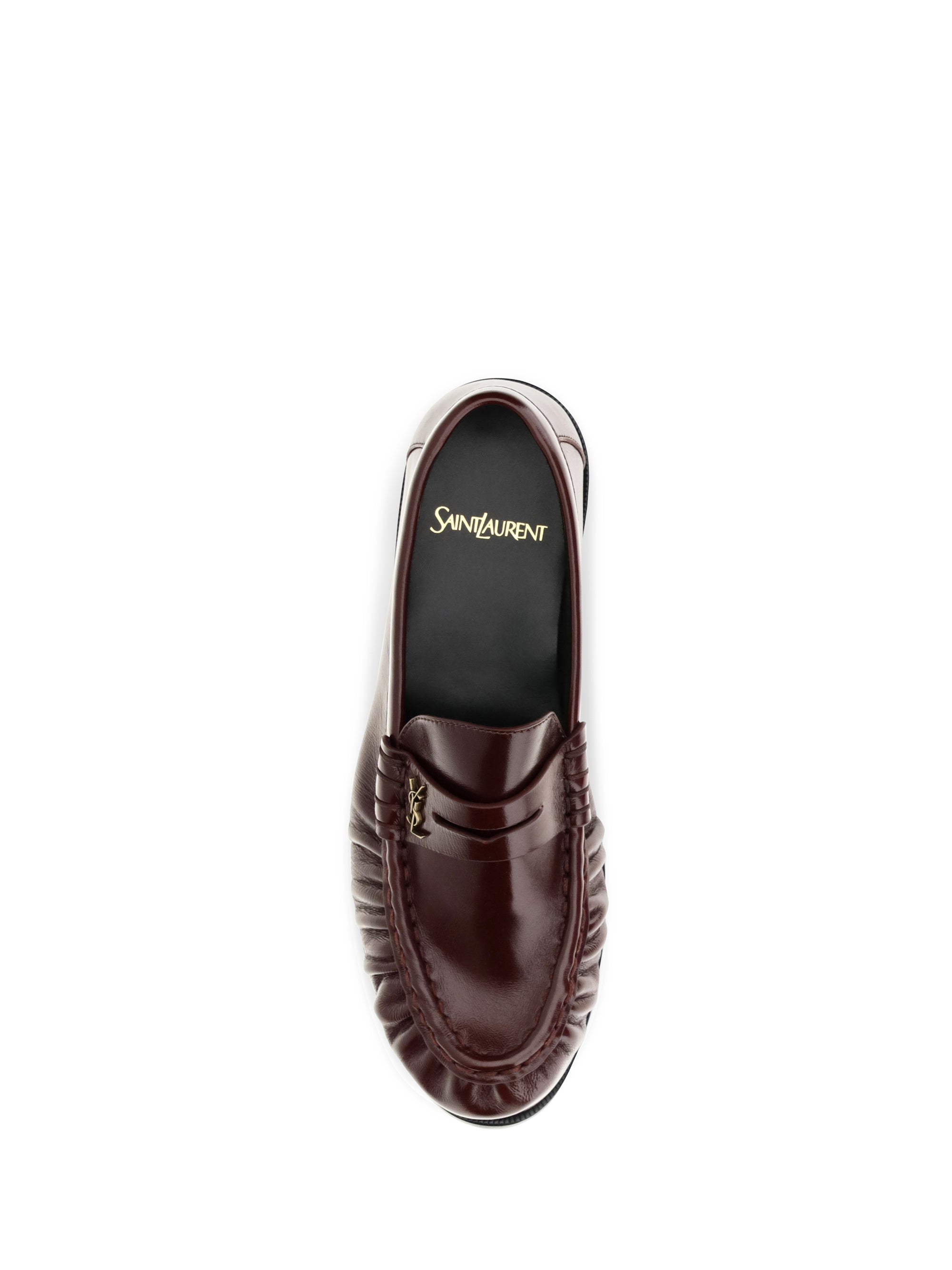 le loafer polished leather loafers