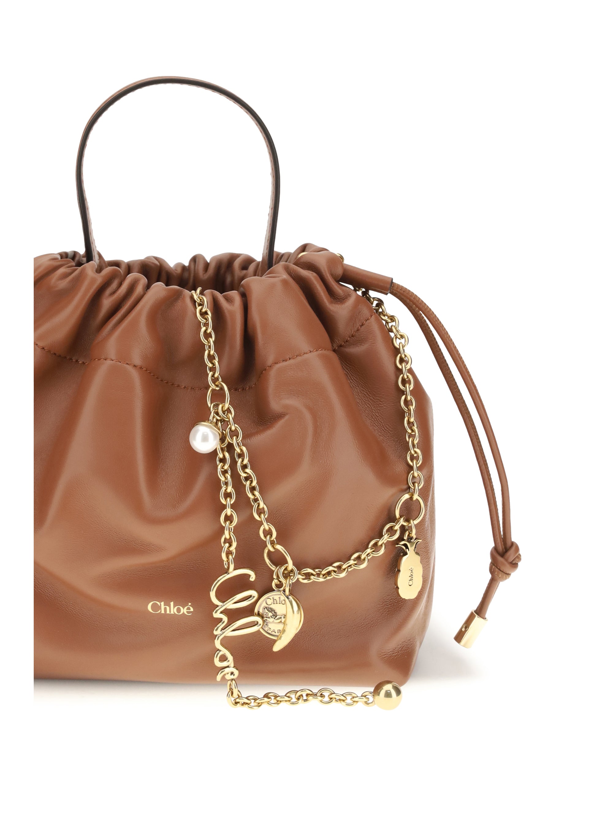 icons leather chain shoulder bag