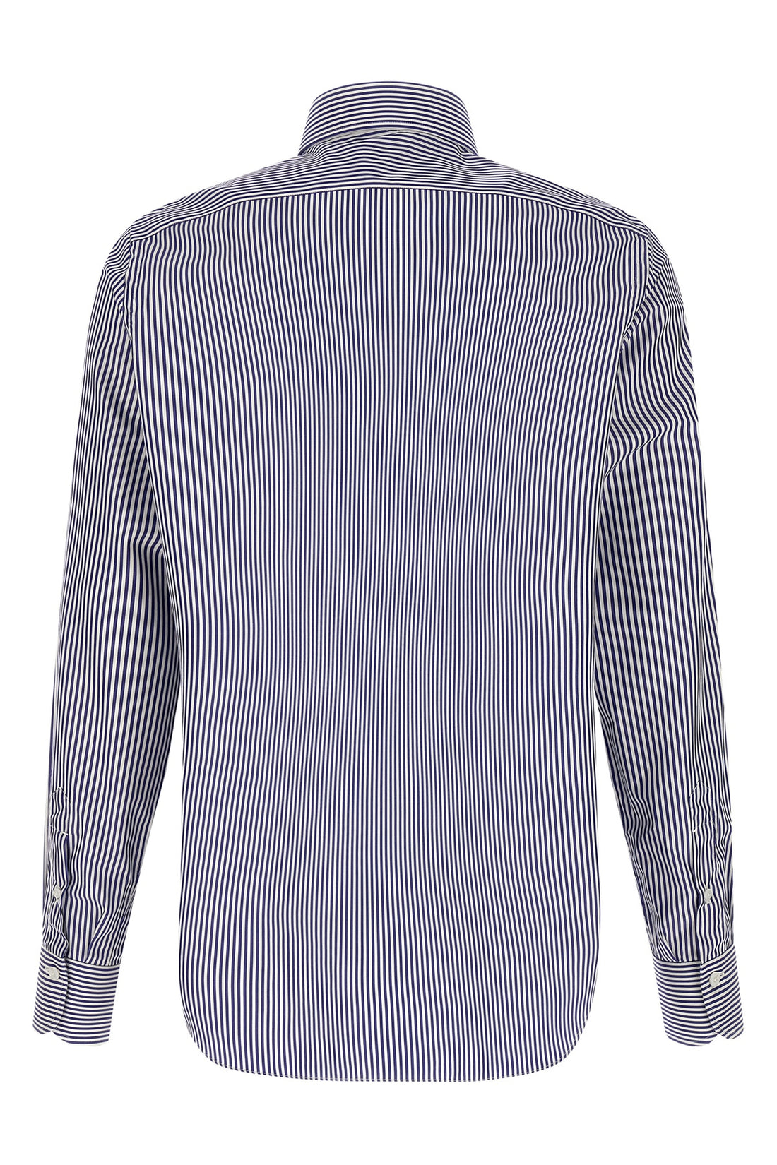 FINAMORE 39 cm napoli striped cotton poplin shirt