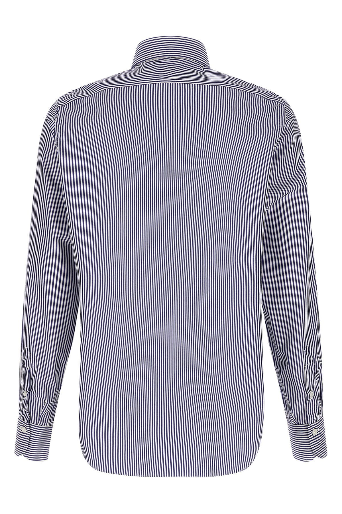 napoli striped cotton poplin shirt