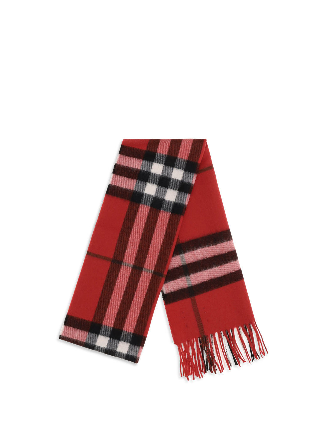 BURBERRY OS check cashmere scarf