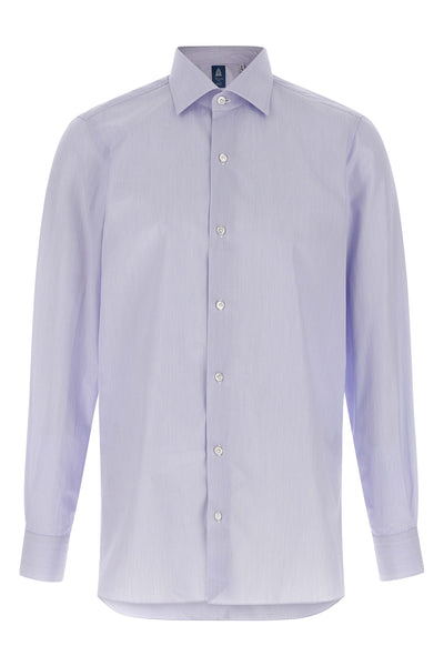micro striped cotton poplin luigi shirt