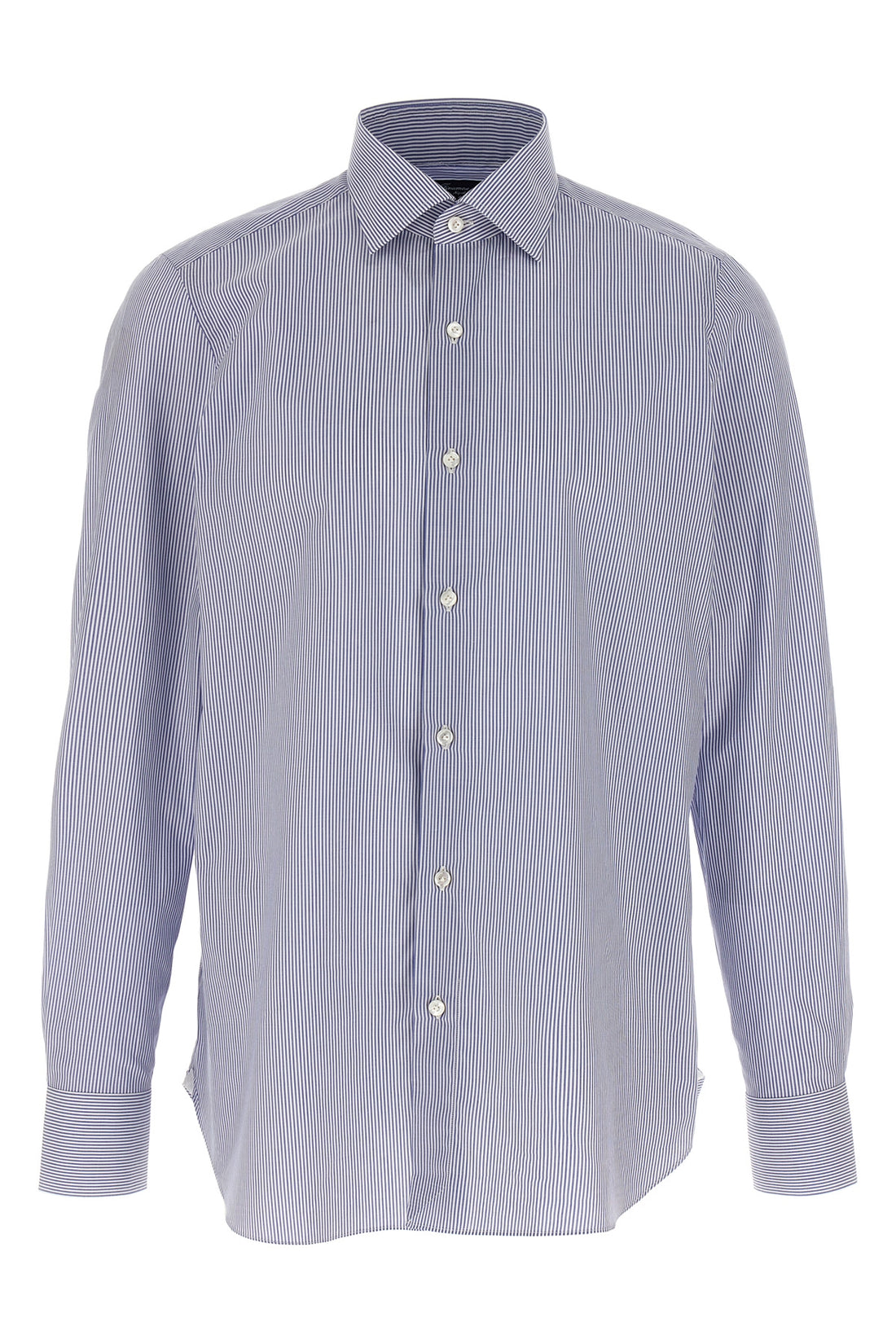 FINAMORE 39 cm napoli striped cotton shirt