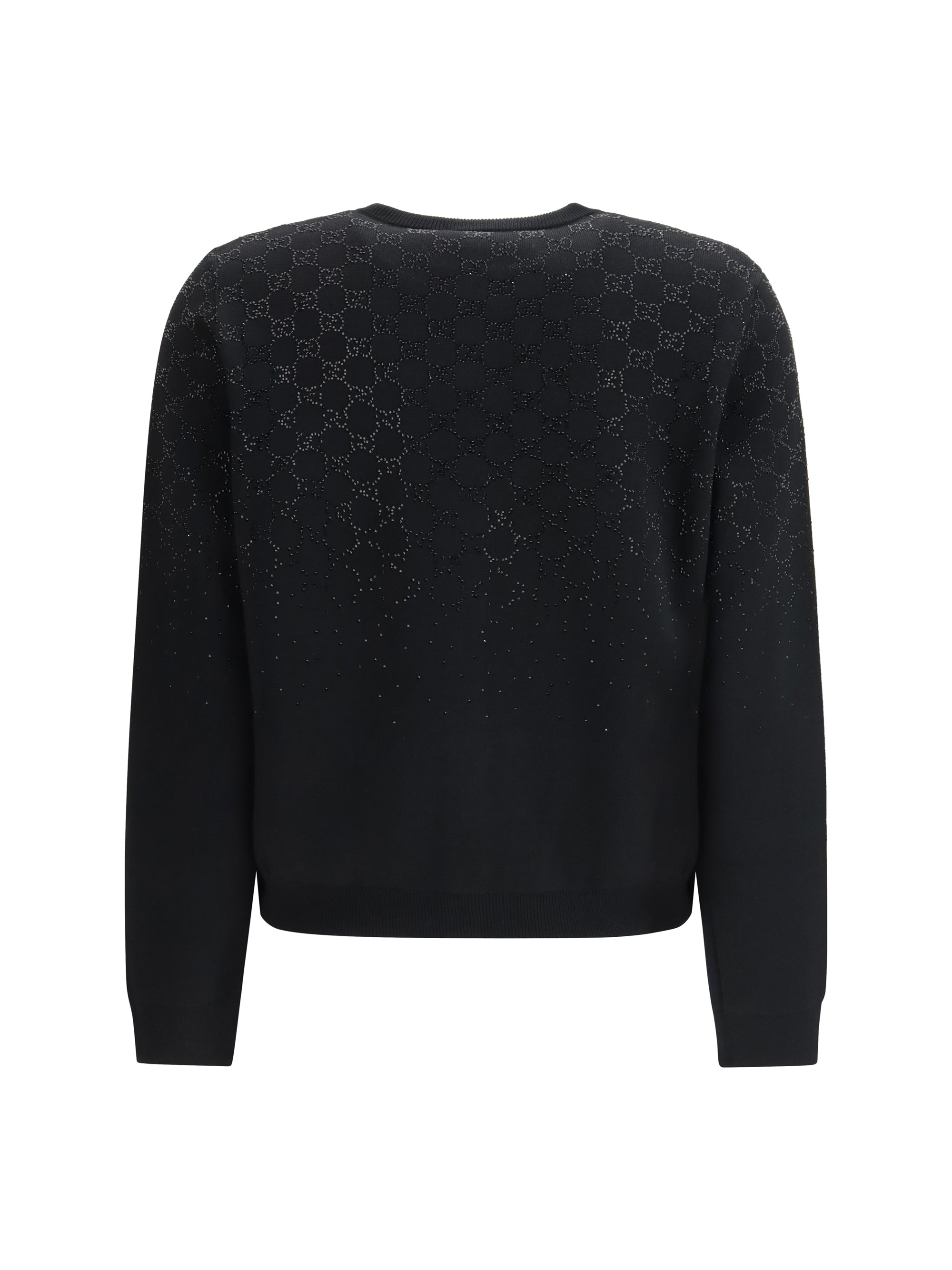 long-sleeve crew-neck cardigan