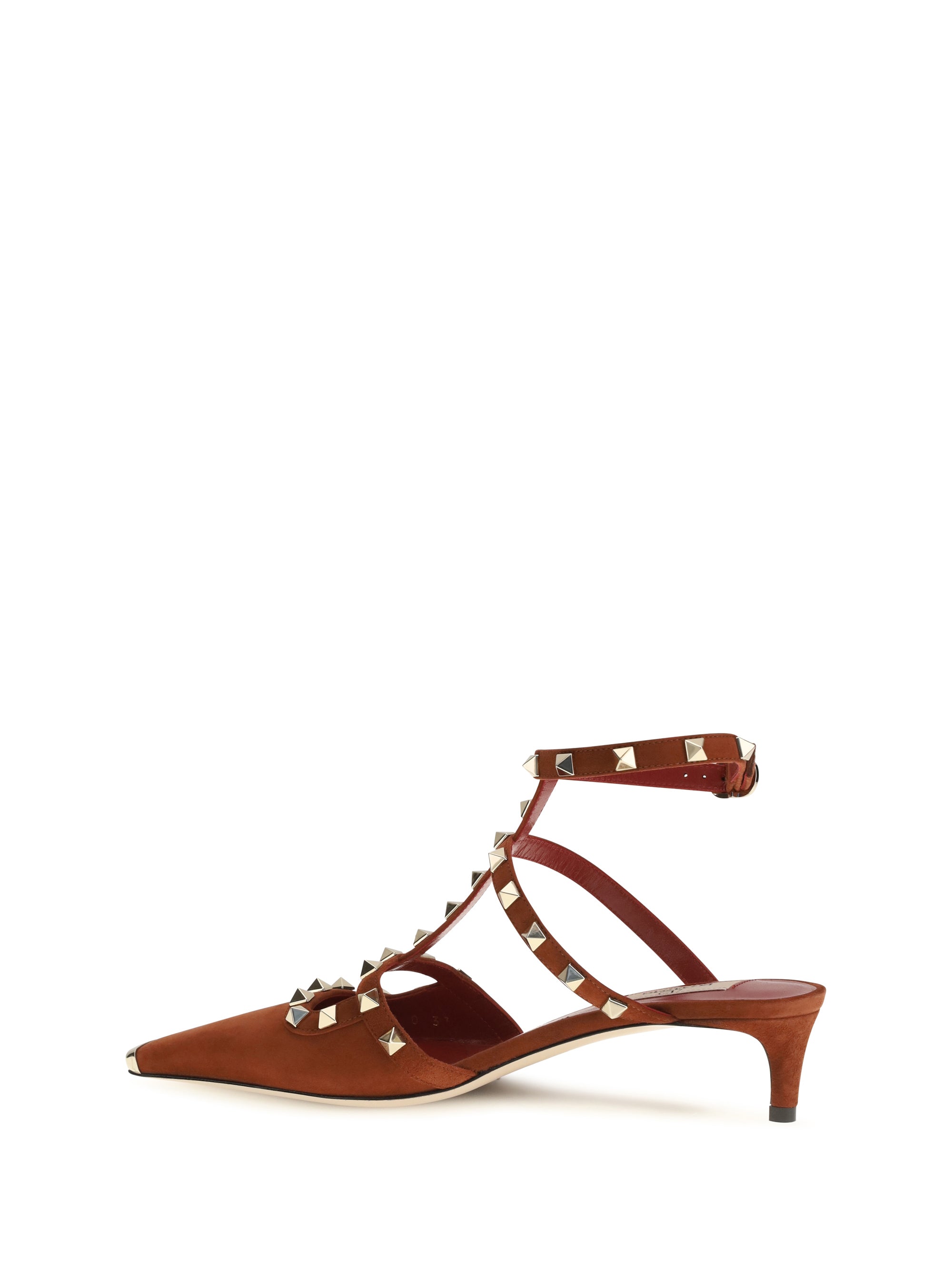 rockstud kid leather pumps