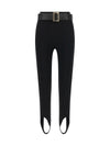 stretch jersey leggings with belt