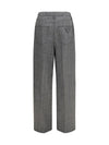 mouliné wool pants