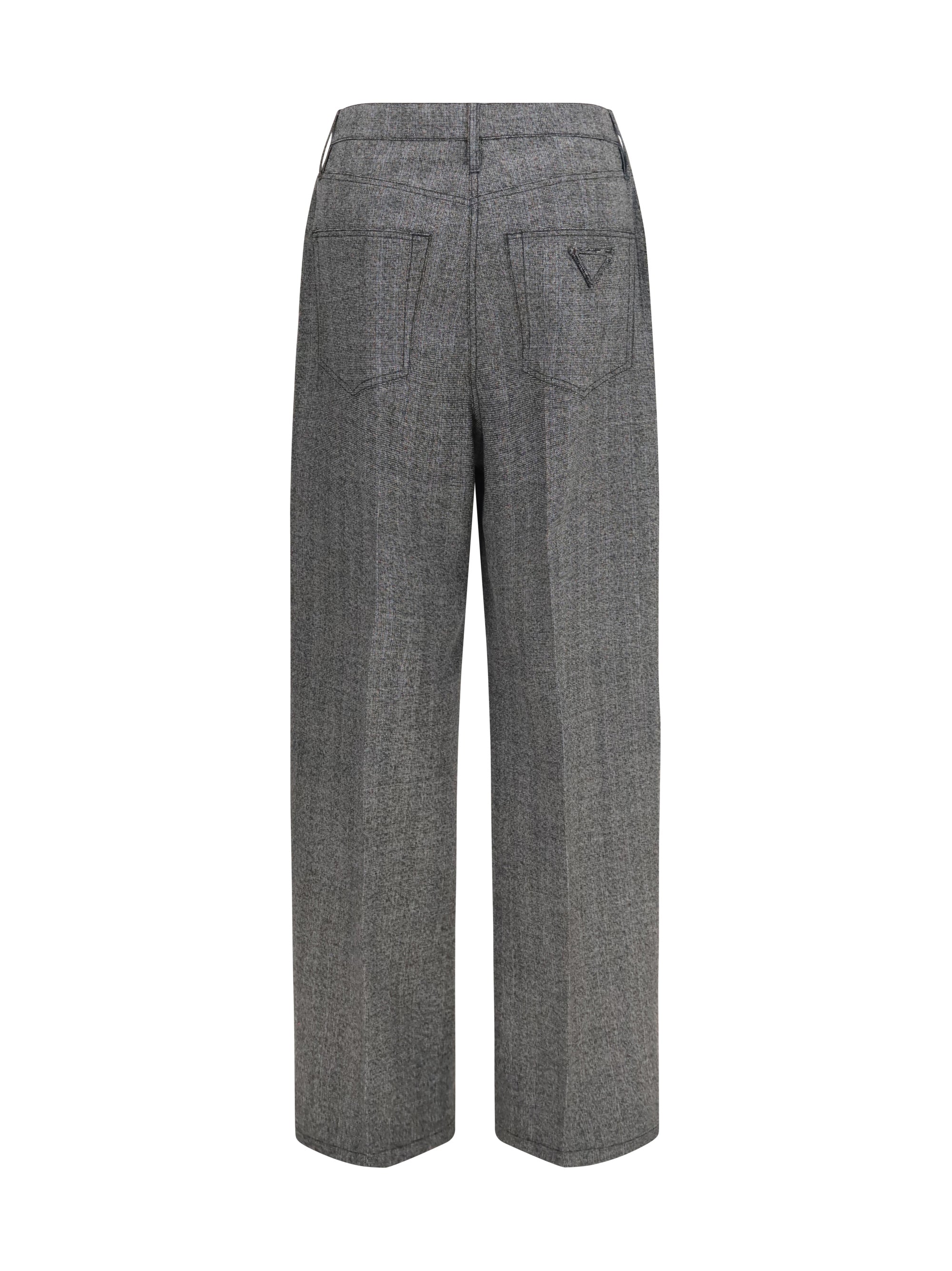 mouliné wool pants