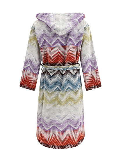 MISSONI L marea hooded bathrobe