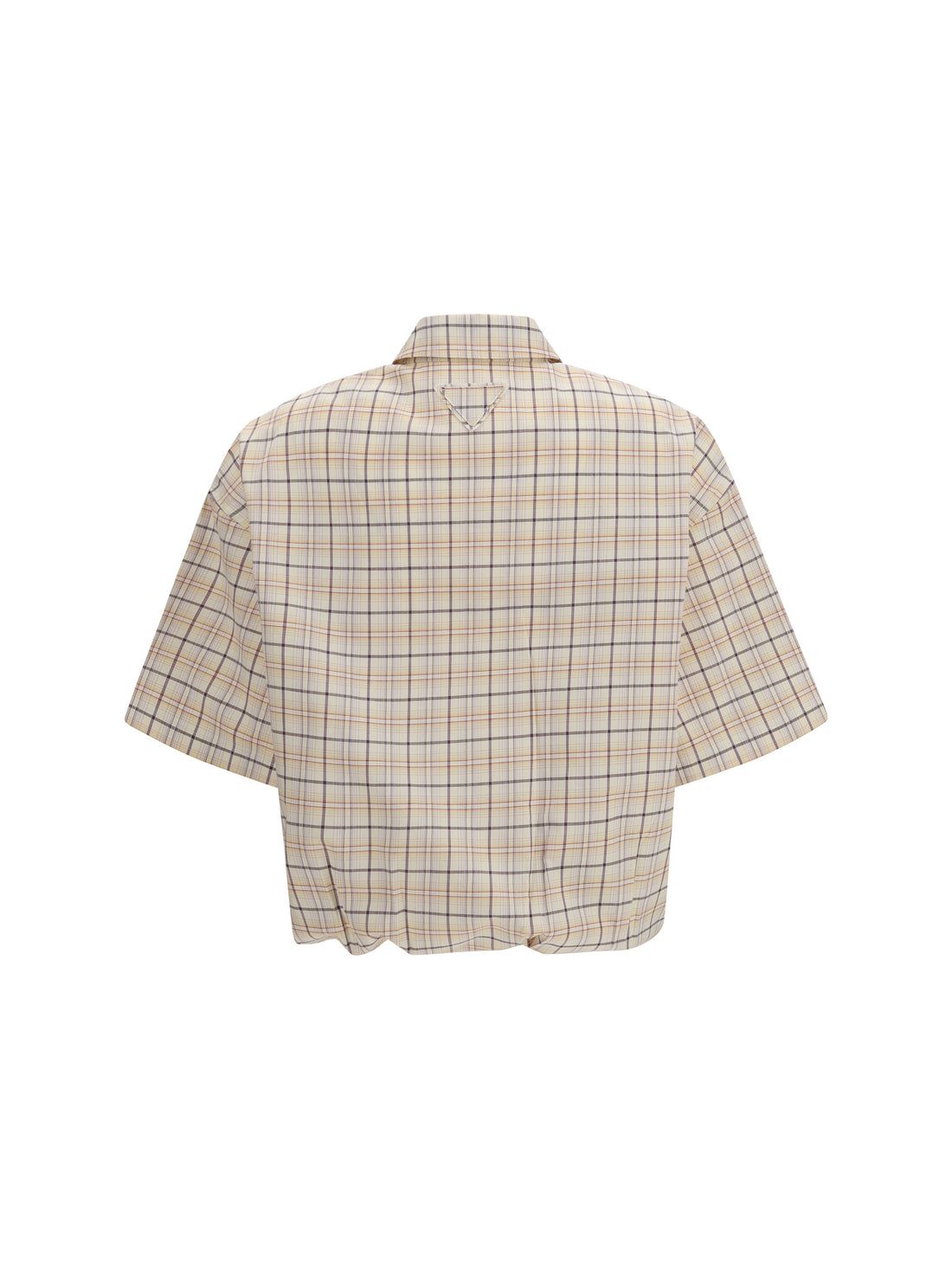 PRADA 40 checked poplin shirt