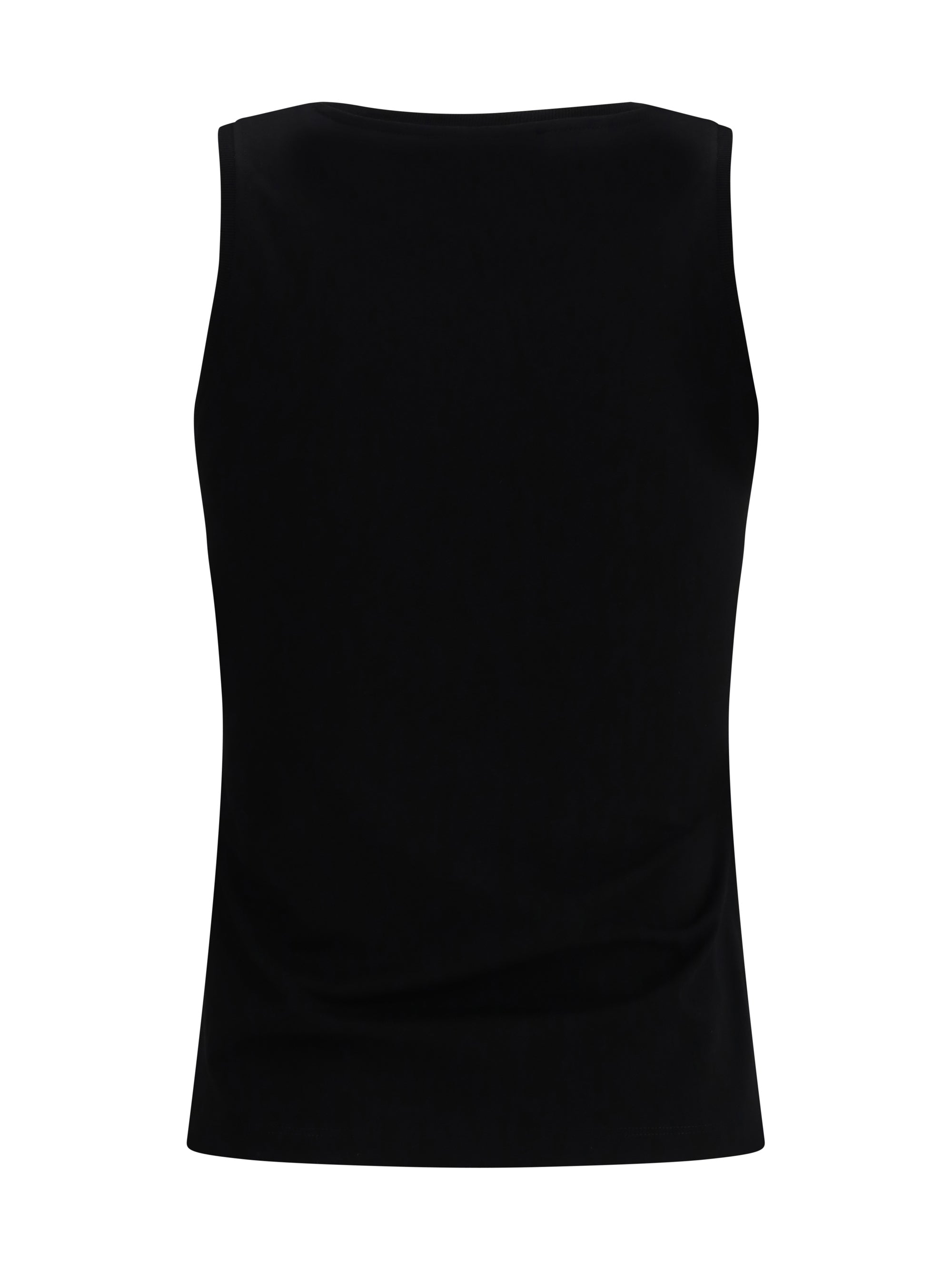 paris brush print tank top