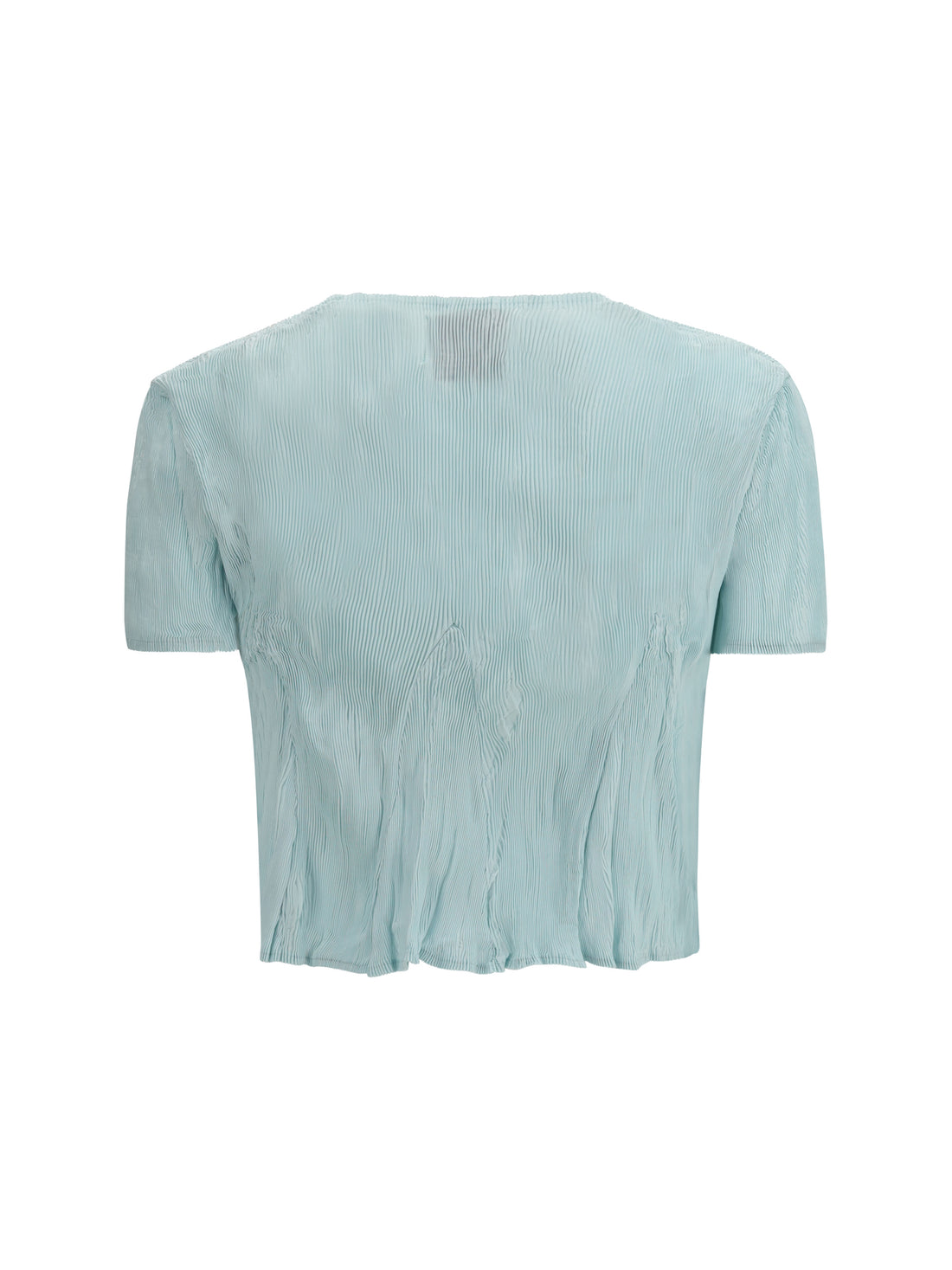 GONGDID DESIGN OS short-sleeved pleated top