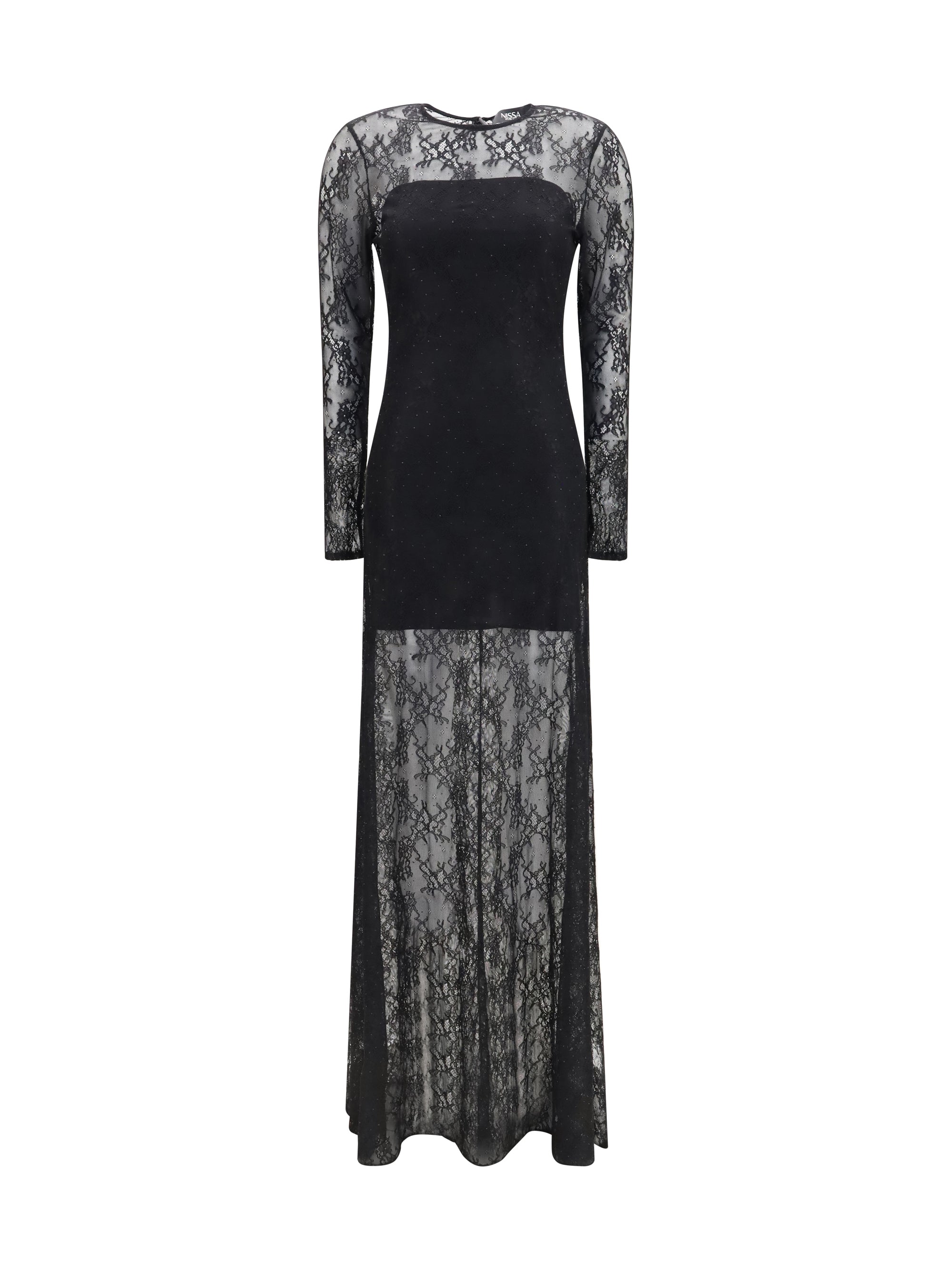 long lace dress