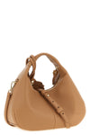mini hobo hammered leather handbag
