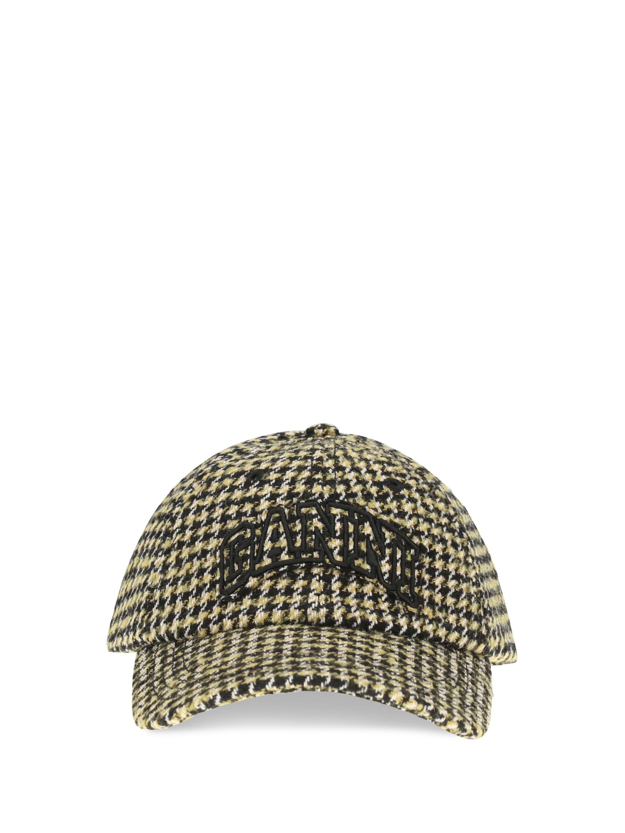 woollen check cap