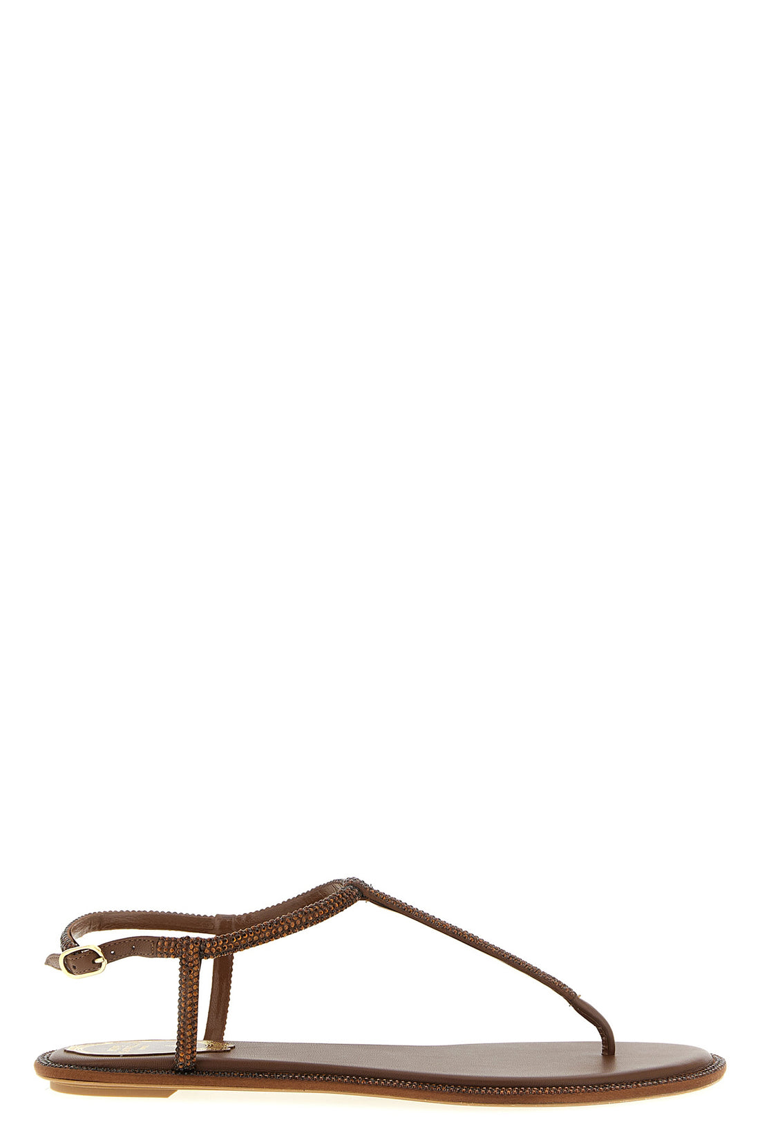 RENÉ CAOVILLA 36 diana flat leather flip-flop sandals