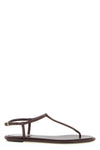 diana flat leather flip-flop sandals